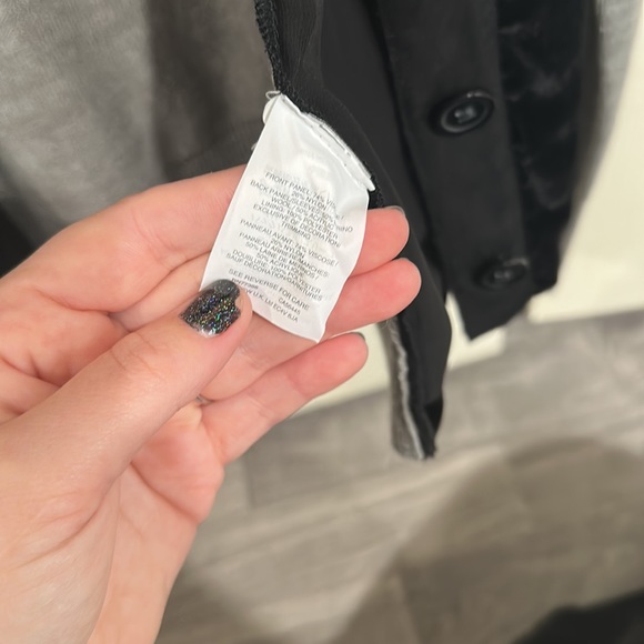 J Crew Merino Wool Blend Velvet Panel Button Down Sweater - Picture 6 of 6